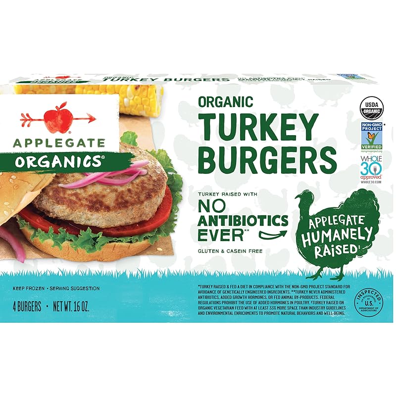 Fast Bites Organic Turkey Burger Frozen